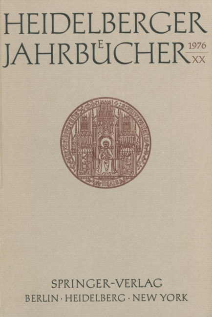 Heidelberger Jahrbücher - 