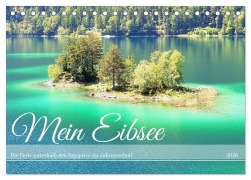 Cover-Bild zum Titel 'Mein Eibsee - Die Perle unterhalb der Zugspitze im Jahresverlauf (Tischkalender 2026 DIN A5 quer), CALVENDO Monatskalender' von 'Michaela Schimmack'