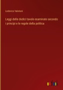 Cover-Bild zum Titel 'Leggi delle dodici tavole esaminate secondo i principi e le regole della politica' von 'Lodovico Valeriani'