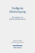 Cover-Bild zum Titel 'Predigt als Bibelauslegung' von ''