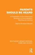 Cover-Bild zum Titel 'Parents Should Be Heard' von 'Daphne Nicholson Bennett'