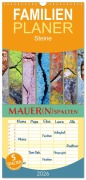 Familienplaner 2026 - MAUER(N)spalten mit 5 Spalten (Wandkalender, 21 x 45 cm) CALVENDO - Kathrin Sachse