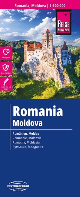 Reise Know-How Landkarte Rumänien, Moldau / Romania, Moldova (1:600.000) - 