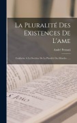 Cover-Bild zum Titel 'La Pluralité Des Existences De L'ame' von 'André Pezzani'