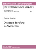Cover-Bild zum Titel 'Die neue Berufung in Zivilsachen' von 'Matthias Rauscher'