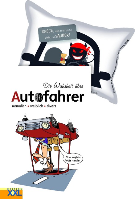 Die Wahrheit über Autofahrer (Buch) mit Scheibenschwamm - 
