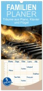 Familienplaner 2026 - Träume aus Piano, Klavier und Flügel mit 5 Spalten (Wandkalender, 21 x 45 cm) CALVENDO - Kerstin Waurick