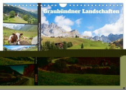 Cover-Bild zum Titel 'Graubündner Landschaften (Wandkalender 2026 DIN A4 quer), CALVENDO Monatskalender' von 'SusaZoom SusaZoom'