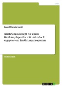 Cover-Bild zum Titel 'Ernährungskonzept für einen Wettkampfsportler mit individuell angepasstem Ernährungsprogramm' von 'Dawid Niewiarowski'