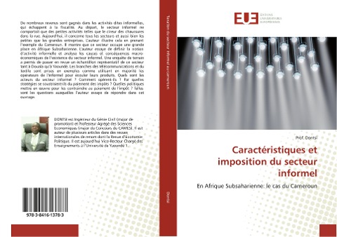 Caractéristiques et imposition du secteur informel - Dontsi