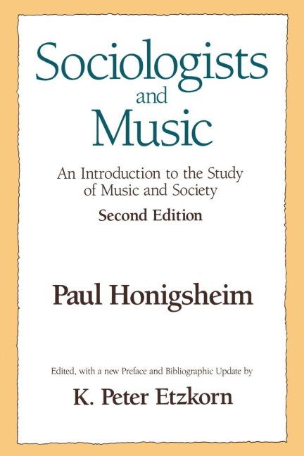 Sociologists and Music - Paul Honigsheim