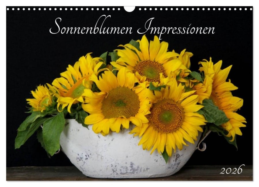 Sonnenblumen Impressionen (Wandkalender 2026 DIN A3 quer), CALVENDO Monatskalender - SchnelleWelten SchnelleWelten