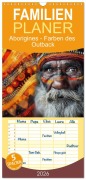 Familienplaner 2026 - Aborigines - Farben des Outback mit 5 Spalten (Wandkalender, 21 x 45 cm) CALVENDO - Kerstin Waurick
