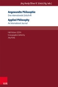 Cover-Bild zum Titel 'Angewandte Philosophie. Eine internationale Zeitschrift / Applied Philosophy. An International Journal' von ''