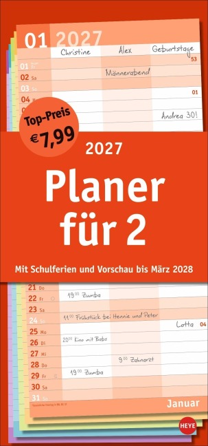 Basic Planer für zwei 2027 - 