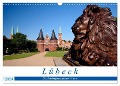 Lübeck Backsteingotik an der Trave (Wandkalender 2024 DIN A3 quer), CALVENDO Monatskalender - 