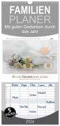 Familienplaner 2026 - Mit guten Gedanken durch das Jahr mit 5 Spalten (Wandkalender, 21 x 45 cm) CALVENDO - Martina Wrede