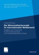 Cover-Bild zum Titel 'Die Wirtschaftsinformatik im internationalen Wettbewerb' von 'Carola Schauer'