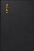rido/idé 7016212906 | Taschenkalender Mod. Industrie II 2026 | A7, Kunststoff, schwarz - 