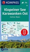 Cover-Bild zum Titel 'KOMPASS Wanderkarte 65 Klopeiner See, Karawanken Ost, Steiner Alpen 1:50.000' von ''