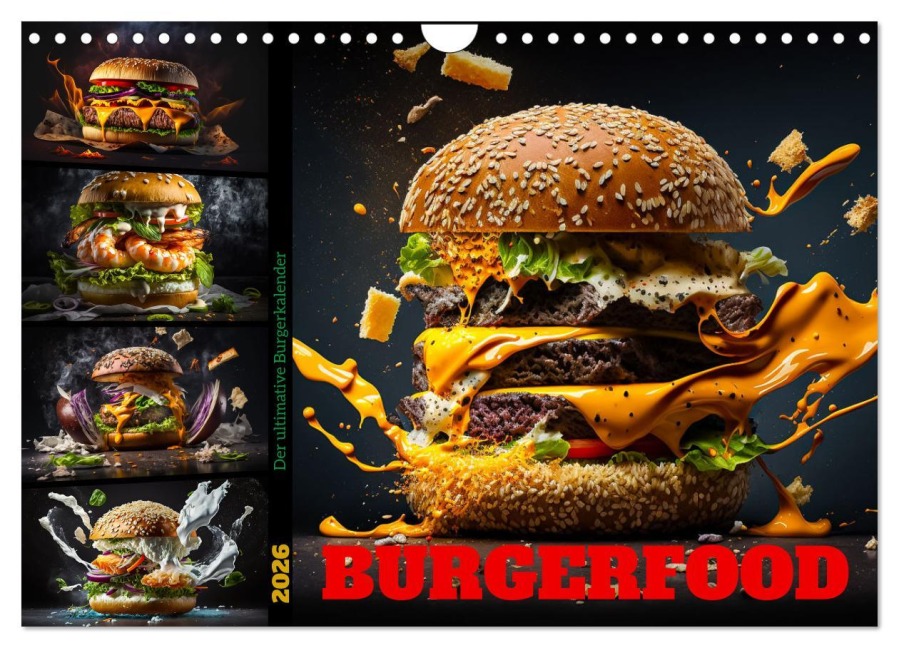 Burgerfood (Wandkalender 2026 DIN A4 quer), CALVENDO Monatskalender - Dirk Meutzner