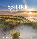 Seeblick 2025 - Postkartenkalender 16x17 cm - Sea View - zum Aufstellen oder Aufhängen - Monatskalendarium - Gadget - Mitbringsel - Alpha Edition - 