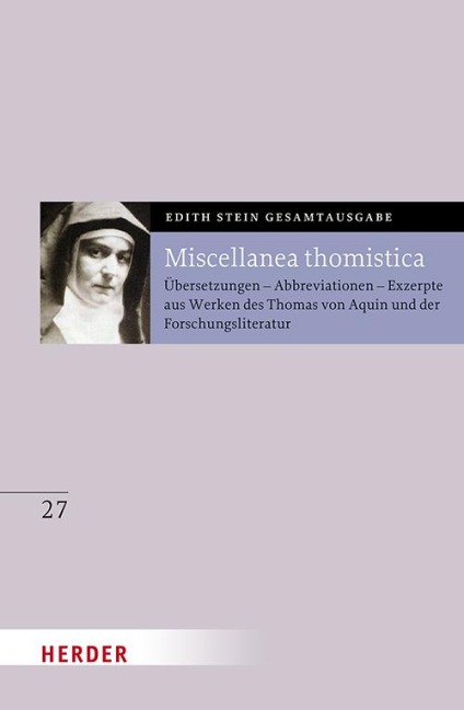 Miscellanea thomistica - Edith Stein