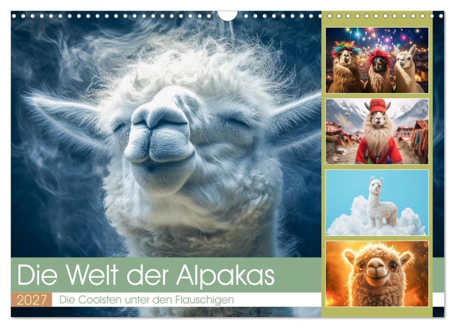 Die Welt der Alpakas (Wandkalender 2027 DIN A3 quer), CALVENDO Monatskalender - Steffen Gierok-Latniak