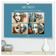 Art Deco. Kubismus und surreal inspirierte Collagen (hochwertiger Premium Wandkalender 2026 DIN A2 quer), Kunstdruck in Hochglanz - Rose Hurley