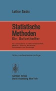 Cover-Bild zum Titel 'Statistische Methoden' von 'Lothar Sachs'