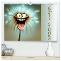 Crazy Blumen (hochwertiger Premium Wandkalender 2025 DIN A2 quer), Kunstdruck in Hochglanz - Ingrid Besenböck