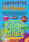 Cover-Bild zum Titel 'Labyrinthe für Kinder ab 5 Jahren - Band 2' von 'Lena Krüger'