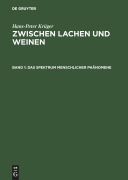 Cover-Bild zum Titel 'Das Spektrum menschlicher Phänomene' von 'Hans-Peter Krüger'