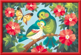 Cover-Bild zum Titel 'CreArt, Malen nach Zahlen Kinder - Bunte Vögel' von ''