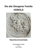 Cover-Bild zum Titel 'Die alte Giengener Familie HONOLD' von 'Ulrich Stark'