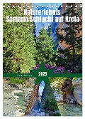 Naturerlebnis Samaria Schlucht auf Kreta (Tischkalender 2025 DIN A5 hoch), CALVENDO Monatskalender - Claudia Kleemann