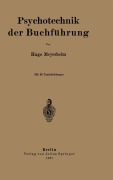 Cover-Bild zum Titel 'Psychotechnik der Buchführung' von 'Hugo Meyerheim'