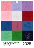 Geburtsblumen - Eigenschaften und Farben (Wandkalender 2025 DIN A4 hoch), CALVENDO Monatskalender - Sandra Brill