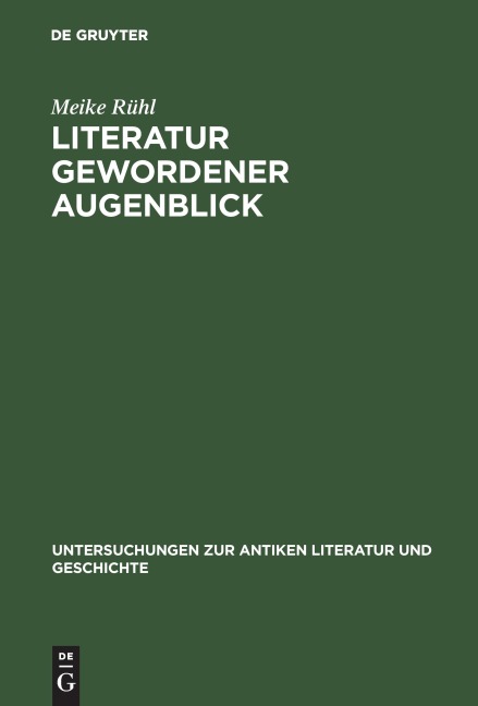 Literatur gewordener Augenblick - Meike Rühl