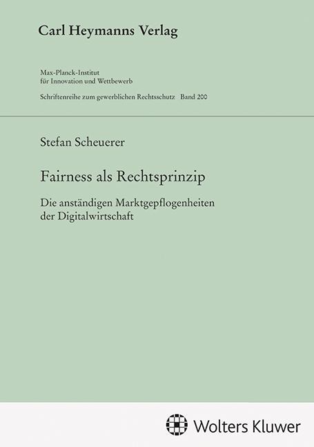 Fairness als Rechtsprinzip (GWR 200) - Stefan Scheuerer