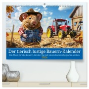 Cover-Bild zum Titel 'Der tierisch lustige Bauern-Kalender (hochwertiger Premium Wandkalender 2026 DIN A2 quer), Kunstdruck in Hochglanz' von 'Peter Rübsamen'