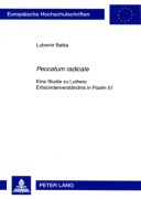 Cover-Bild zum Titel ''Peccatum radicale'' von 'L'Ubomir Batka'