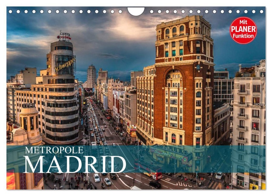 Metropole Madrid (Wandkalender 2026 DIN A4 quer), CALVENDO Monatskalender - Dirk Meutzner