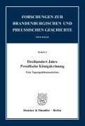 Cover-Bild zum Titel 'Dreihundert Jahre Preußische Königskrönung.' von ''