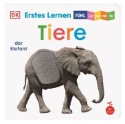 Cover-Bild zum Titel 'Erstes Lernen Fühl-Leporello. Tiere' von 'DK Erstes Lernen'