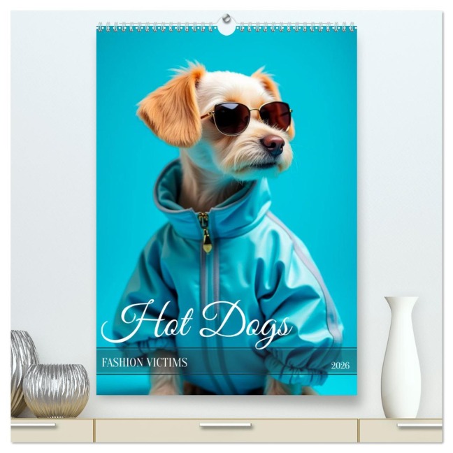 Hot Dogs - Fashion Victims (hochwertiger Premium Wandkalender 2026 DIN A2 hoch), Kunstdruck in Hochglanz - Sell Pixs:Sell