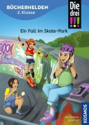Cover-Bild zum Titel 'Die drei !!!, Bücherhelden 2. Klasse, Ein Fall im Skate-Park' von 'Jule Ambach'