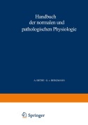Cover-Bild zum Titel 'Handbuch der normalen und pathologischen Physiologie' von 'A. Bethe, G. V. Bergmann, G. Embden, A. Ellinger'
