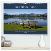 Cover-Bild zum Titel 'Das Blaue Land - Himmel, Seen und Berge im bayerischen Voralpenland (hochwertiger Premium Wandkalender 2026 DIN A2 quer), Kunstdruck in Hochglanz' von 'Christof Wermter'