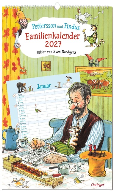 Pettersson und Findus. Familienkalender 2027 - Sven Nordqvist